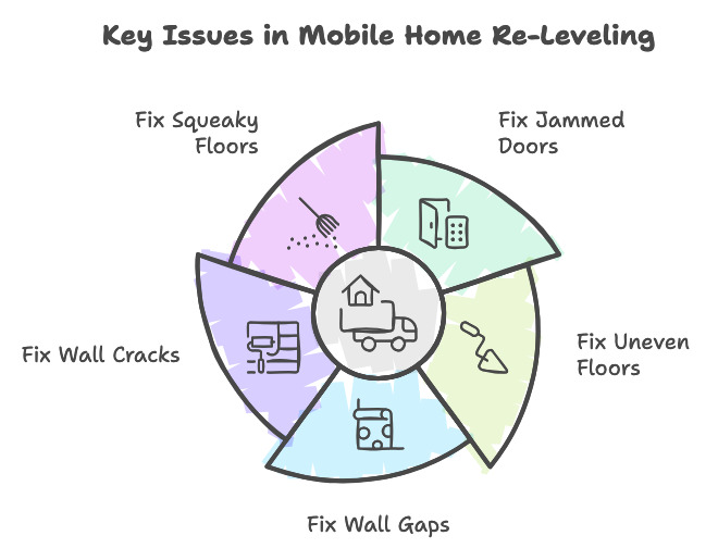 Mobile Home Re-Leveling